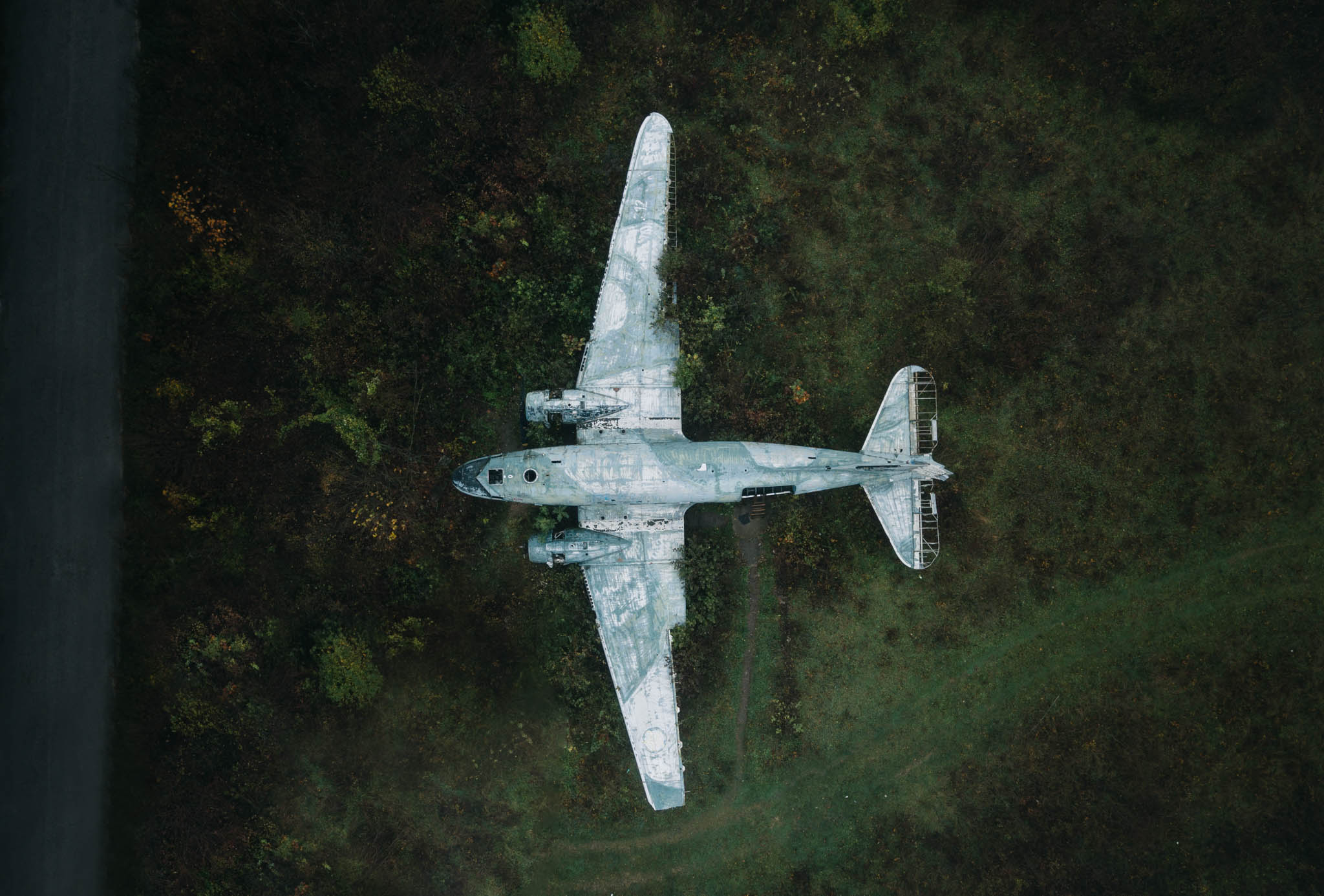 Abandoned airplane Douglas c-47